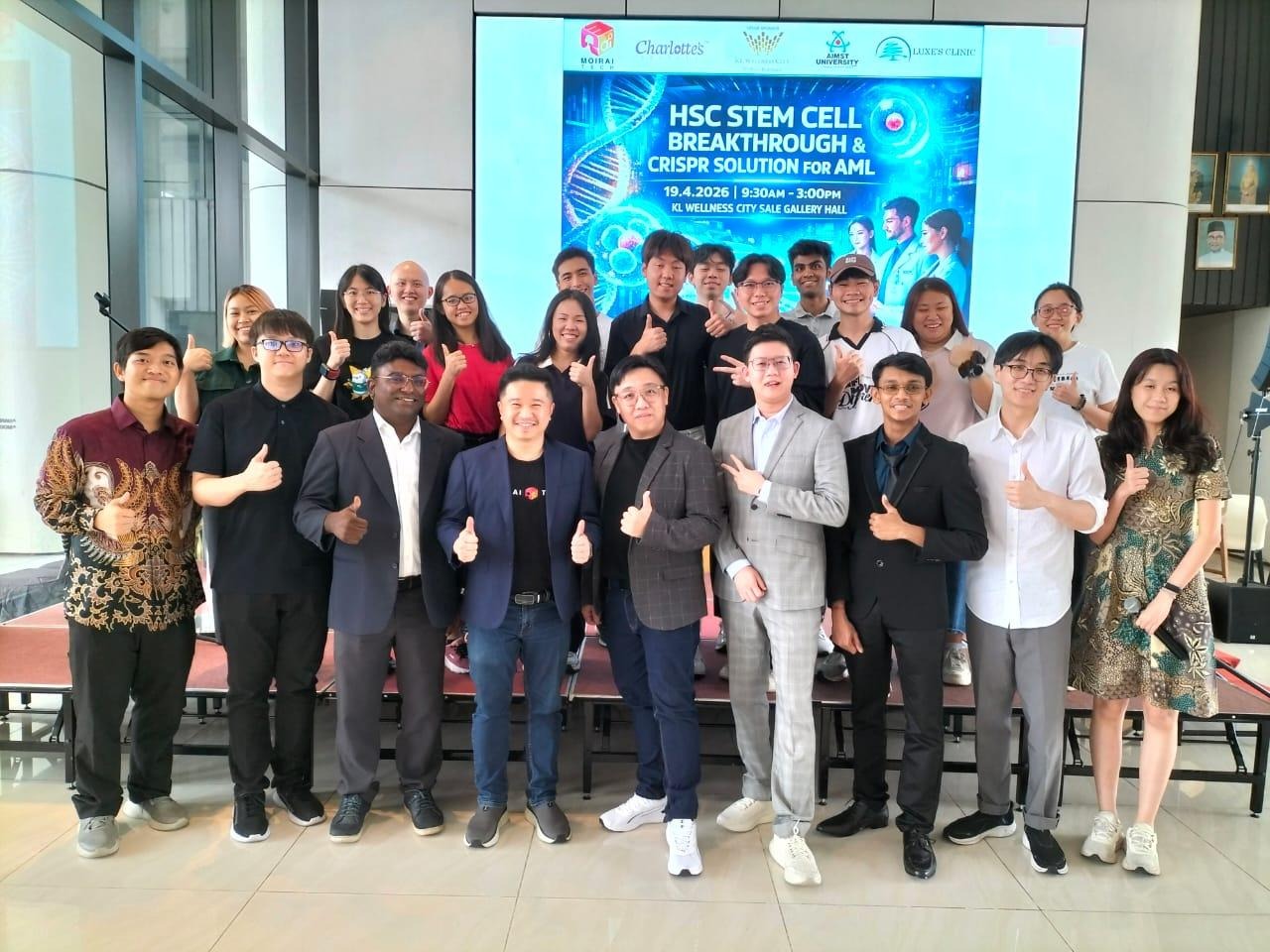 Moirai Tech Announces HSC Stem Cell and CRISPR Technology Breakthrough Direction for AML at KL Wellness City